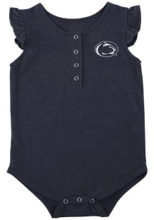 Colosseum Penn State Nittany Lions Baby Navy Blue Kassel Short Sleeve One Piece
