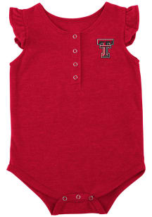 Colosseum Texas Tech Red Raiders Baby Red Kassel Short Sleeve One Piece