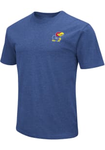 Colosseum Kansas Jayhawks Blue College Town Short Sleeve T Shirt