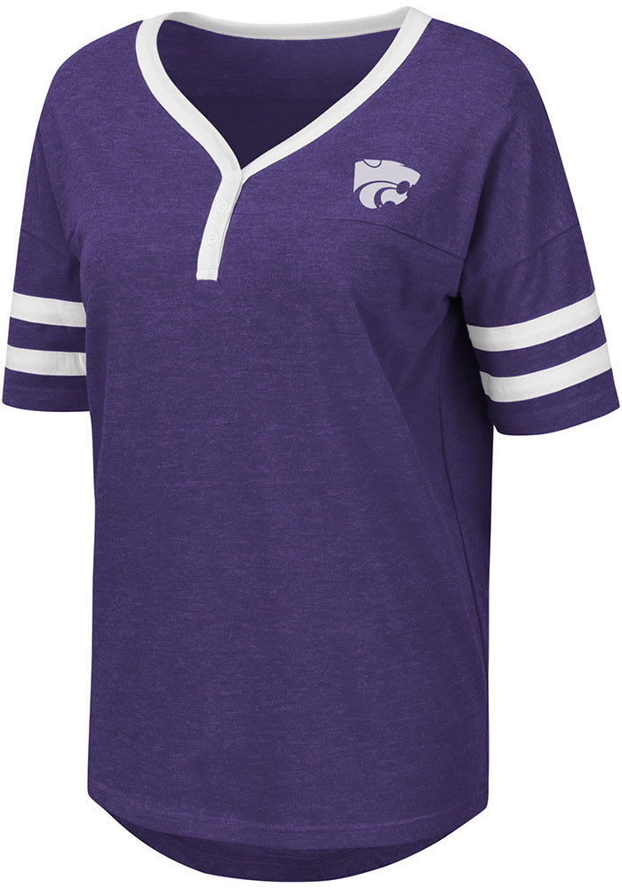 Colosseum K-State Wildcats Womens Purple Florence Short Sleeve T-Shirt