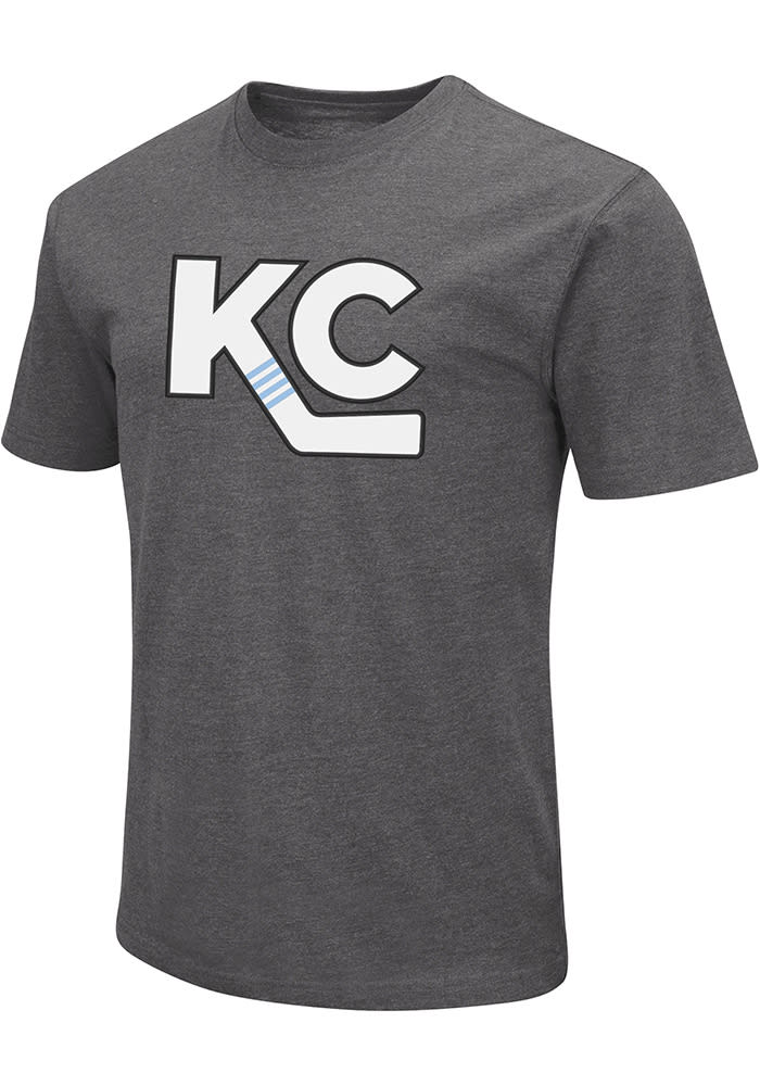 Colosseum Kansas City Mavericks Grey KC Logo Short Sleeve T Shirt