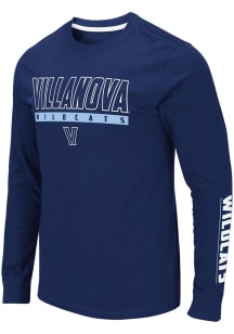Colosseum Villanova Wildcats Navy Blue Guam Long Sleeve T Shirt
