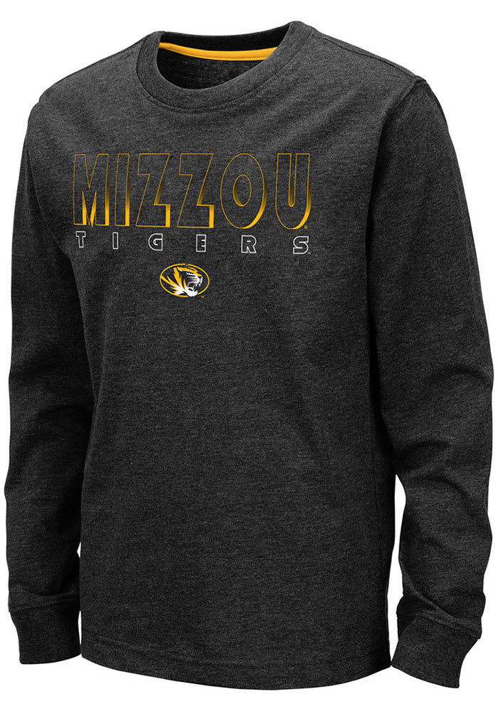 Colosseum Missouri Tigers Youth Black Zort Long Sleeve T-Shirt