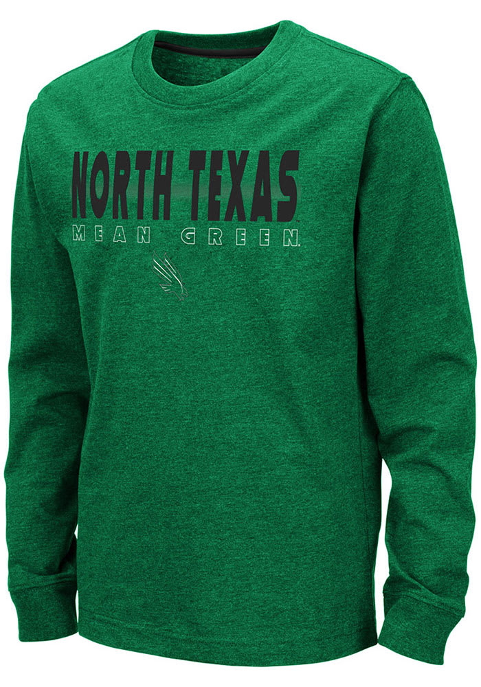 Colosseum North Texas Mean Green Youth Kelly Green Zort Long Sleeve T-Shirt