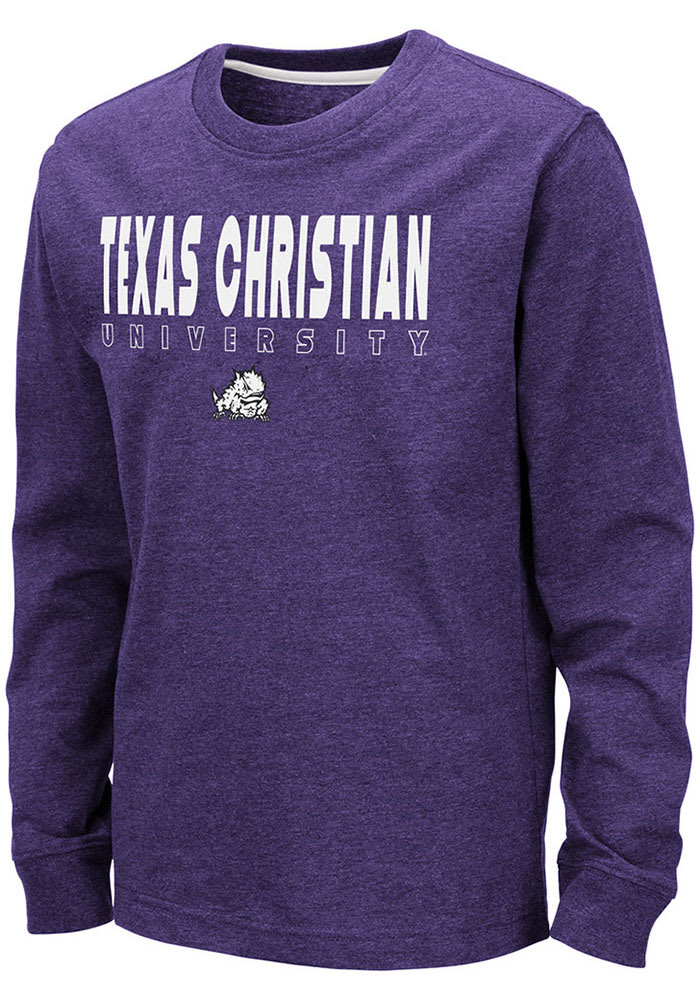 Colosseum TCU Horned Frogs Youth Purple Zort Long Sleeve T-Shirt