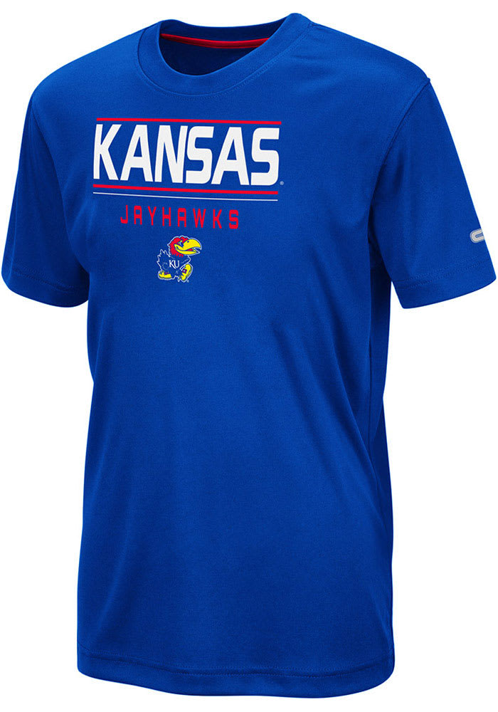 Colosseum Kansas Jayhawks Youth Blue Skippy Short Sleeve T-Shirt