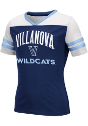 Colosseum Villanova Wildcats Girls Navy Blue Faboo Short Sleeve Fashion T-Shirt
