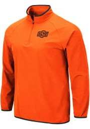Colosseum Oklahoma State Cowboys Mens Orange Chalmers Long Sleeve 1/4 Zip Pullover