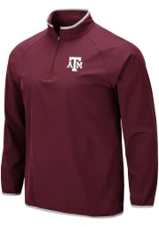 Colosseum Texas A&M Aggies Mens Maroon Chalmers Long Sleeve 1/4 Zip Pullover