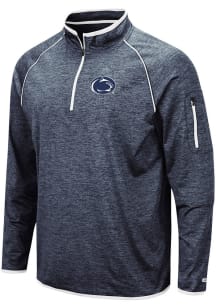 Colosseum Penn State Nittany Lions Mens Navy Blue Duff Long Sleeve 1/4 Zip Pullover