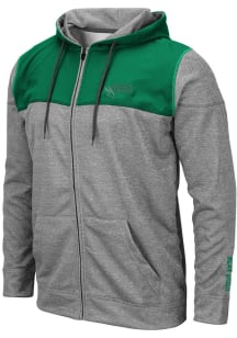 Colosseum North Texas Mean Green Mens Grey Nelson Long Sleeve Zip