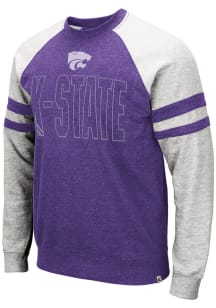 Colosseum K-State Wildcats Mens Purple Oh Long Sleeve Fashion Sweatshirt