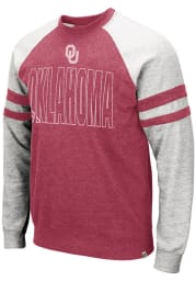 Colosseum Oklahoma Sooners Mens Crimson Oh Long Sleeve Fashion Sweatshirt