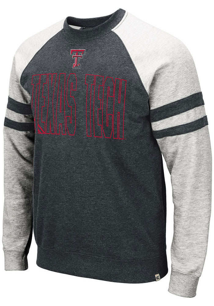 Colosseum Texas Tech Red Raiders Mens Black Oh Long Sleeve Fashion Sweatshirt