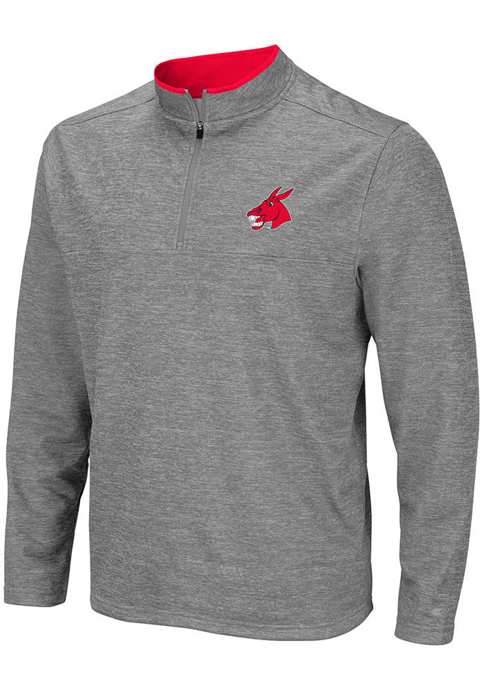Colosseum Central Missouri Mules Mens Grey Alligators are Ornery Long Sleeve 1/4 Zip Pullover