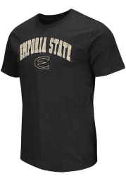 Colosseum Emporia State Hornets Black Mason Slub Short Sleeve T Shirt