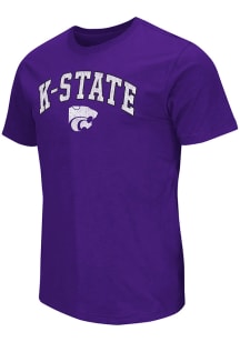 Colosseum K-State Wildcats Purple Mason Slub Short Sleeve T Shirt