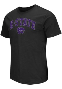 Colosseum K-State Wildcats Black Mason Slub Short Sleeve T Shirt