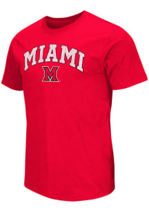 Colosseum Miami RedHawks Red Mason Slub Short Sleeve T Shirt