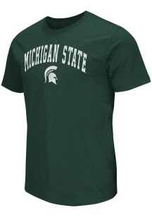 Colosseum Michigan State Spartans Green Mason Slub Short Sleeve T Shirt