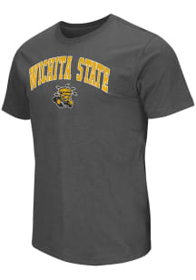 Colosseum Wichita State Shockers Charcoal Mason Slub Short Sleeve T Shirt