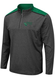 Colosseum North Texas Mean Green Mens Grey Snowball Long Sleeve 1/4 Zip Pullover