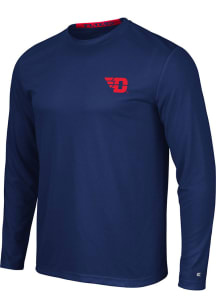 Colosseum Dayton Flyers Navy Blue Wade Long Sleeve T-Shirt