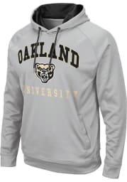 Colosseum Oakland University Golden Grizzlies Mens Grey Coach Hood