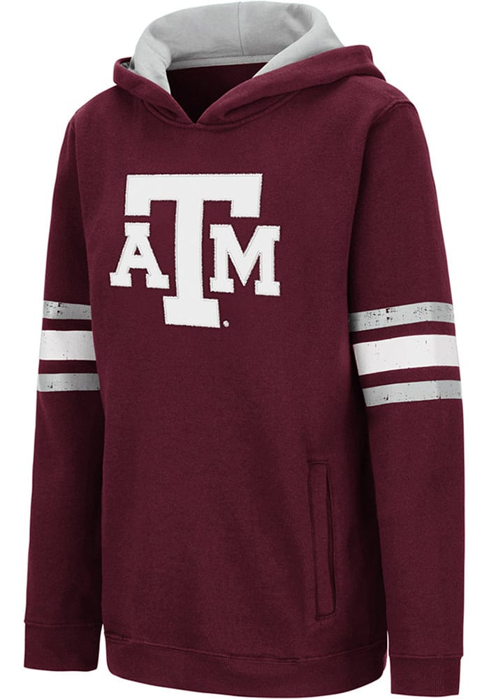Colosseum Texas A&M Aggies Youth Maroon Chef Long Sleeve Hoodie