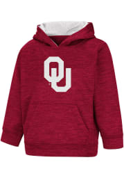 Colosseum Oklahoma Sooners Toddler Cardinal Statler Long Sleeve Hooded Sweatshirt