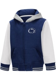 Colosseum Penn State Nittany Lions Toddler Gonzo Long Sleeve Full Zip Sweatshirt - Navy Blue