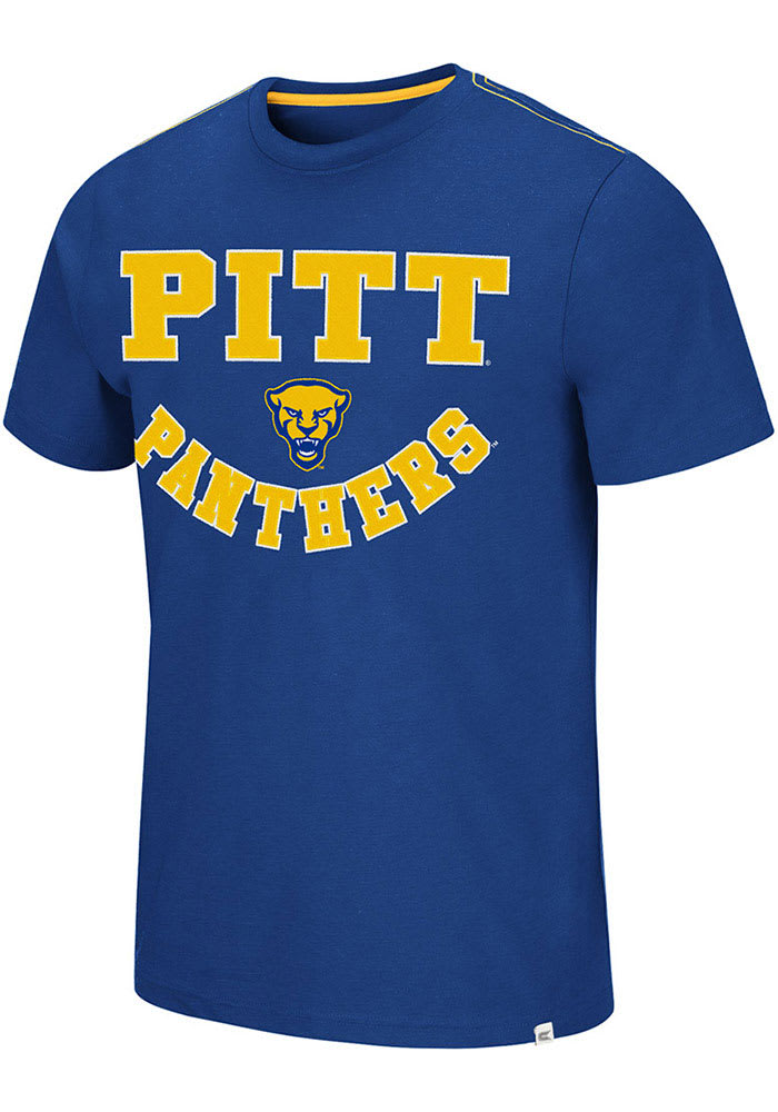 Colosseum Pitt Panthers Blue Traeger Short Sleeve Fashion T Shirt