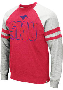 Colosseum SMU Mustangs Mens Grey D Oh Long Sleeve Fashion Sweatshirt