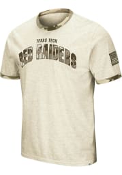 Colosseum Texas Tech Red Raiders Grey Operation Hat Trick Camo Ringer Short Sleeve T Shirt