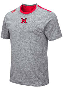 Colosseum Miami RedHawks Grey Bart Short Sleeve T Shirt