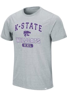 Colosseum K-State Wildcats Grey Wyatt Short Sleeve T Shirt