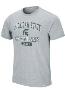 Colosseum Michigan State Spartans Grey Wyatt Short Sleeve T Shirt