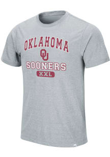 Colosseum Oklahoma Sooners Grey Wyatt Short Sleeve T Shirt