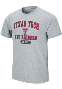 Colosseum Texas Tech Red Raiders Grey Wyatt Short Sleeve T Shirt