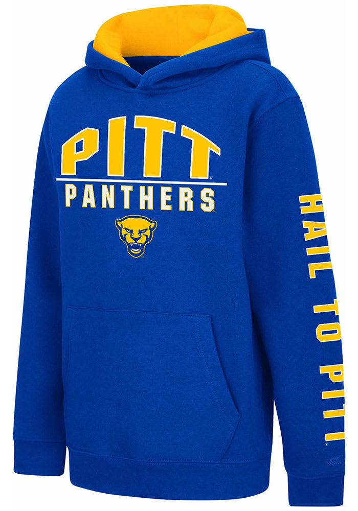 Colosseum Pitt Panthers Youth Blue Karate Long Sleeve Hoodie