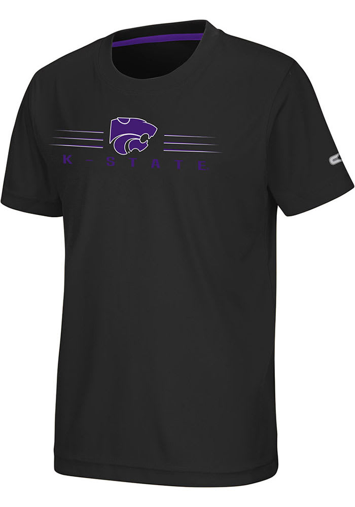 Colosseum K-State Wildcats Youth Black Fish Bowl Short Sleeve T-Shirt