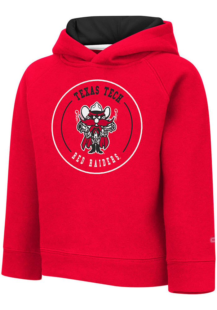Colosseum Texas Tech Red Raiders Toddler Red Plankton Long Sleeve Hooded Sweatshirt