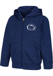 Colosseum Penn State Nittany Lions Toddler Gary Long Sleeve Full Zip Sweatshirt - Navy Blue