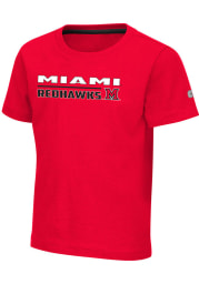 Colosseum Miami RedHawks Toddler Red Patrick Short Sleeve T-Shirt