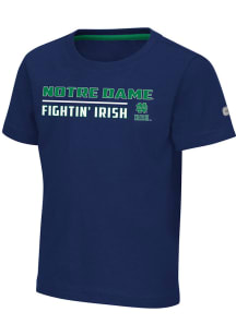 Colosseum Notre Dame Fighting Irish Toddler Navy Blue Patrick Short Sleeve T-Shirt