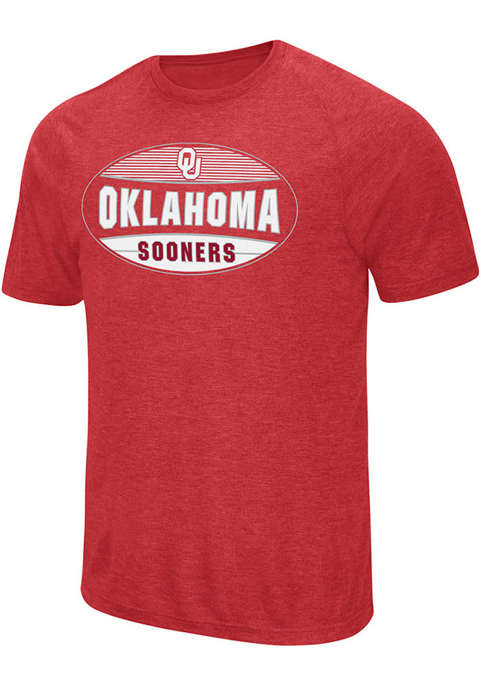 Colosseum Oklahoma Sooners Crimson Jenkins Short Sleeve T Shirt