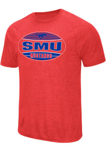 Colosseum SMU Mustangs Red Jenkins Short Sleeve T Shirt