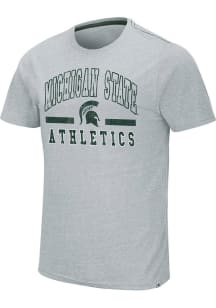 Colosseum Michigan State Spartans Grey Ducky Tie Short Sleeve T Shirt