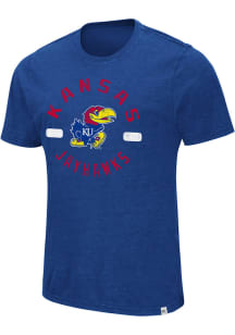 Colosseum Kansas Jayhawks Blue High Fives Short Sleeve T Shirt
