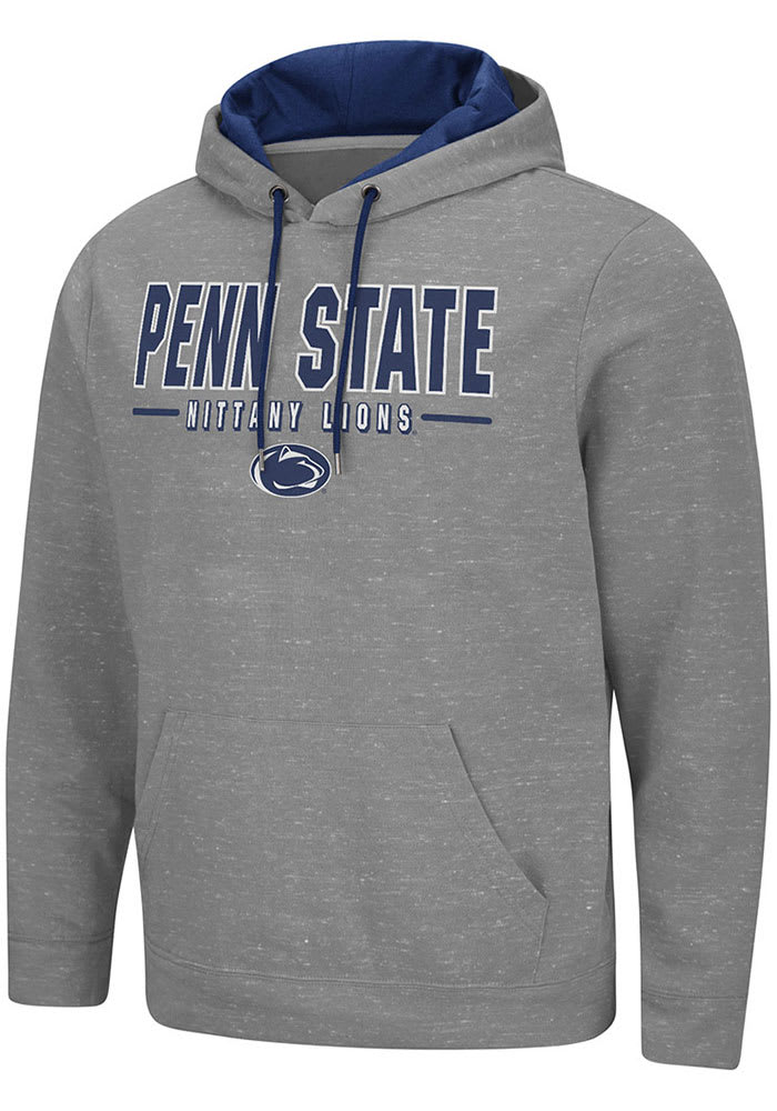 Colosseum Penn State Nittany Lions Mens Grey Time Travelers Long Sleeve Hoodie
